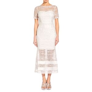 Elegant White Lace Dress